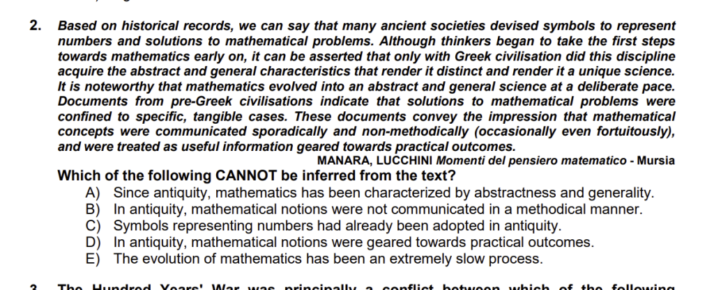 New IMAT Logic question