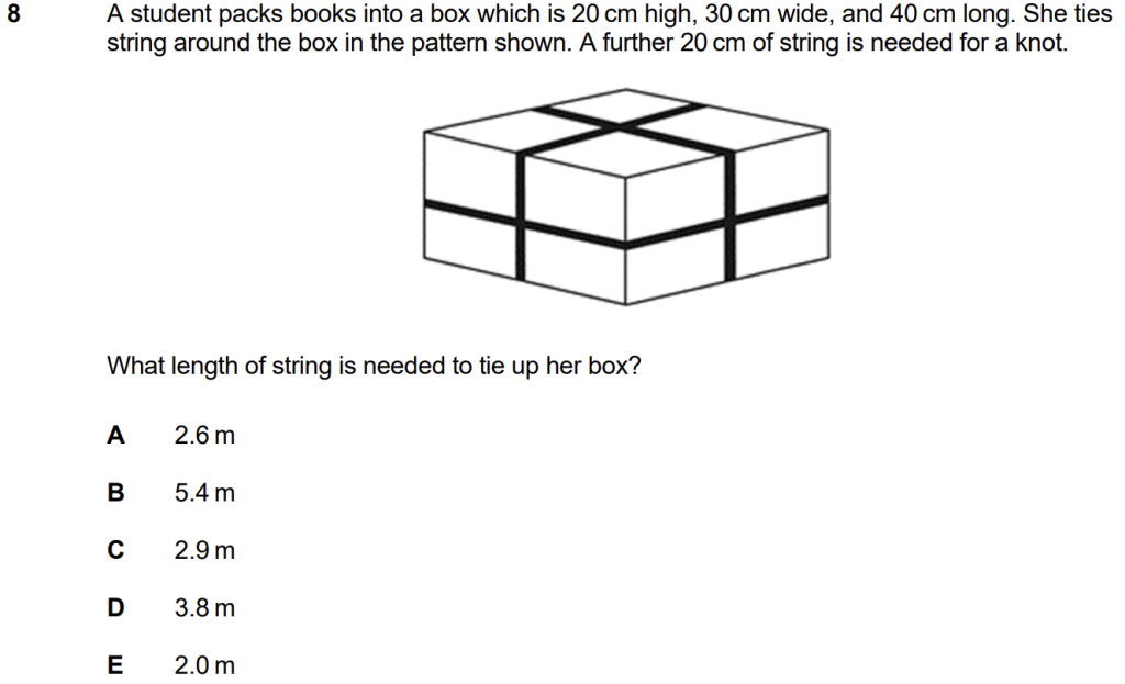 IMAT 2019 Question Example